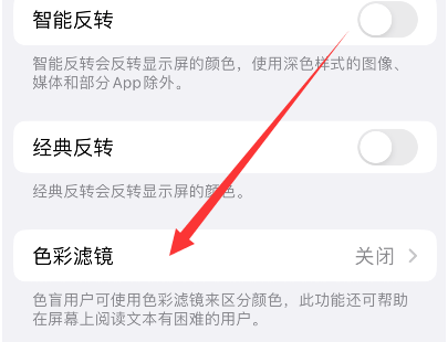 武邑苹果14正规维修分享iPhone14如何关闭色彩滤镜 